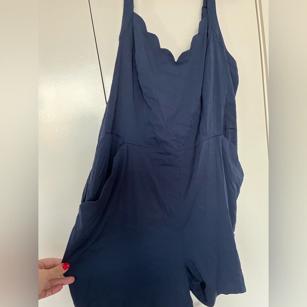 41 Hawthorn navy romper